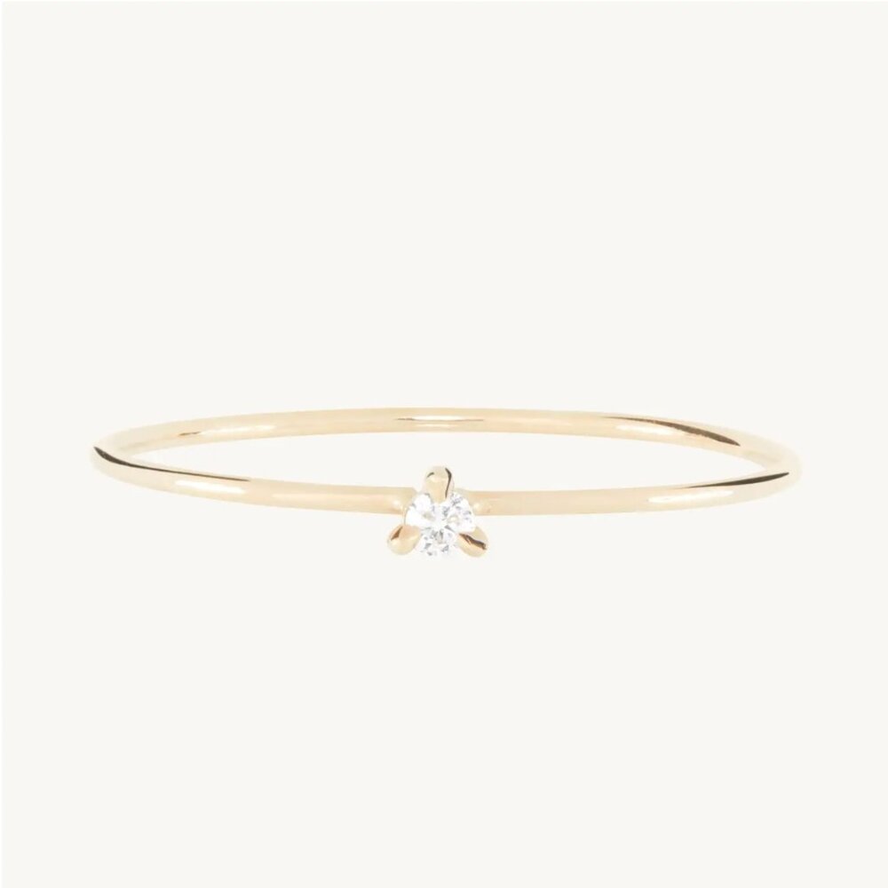 Catbird Diamond Fizz Ring Petite 14k Gold - Picture 2 of 6